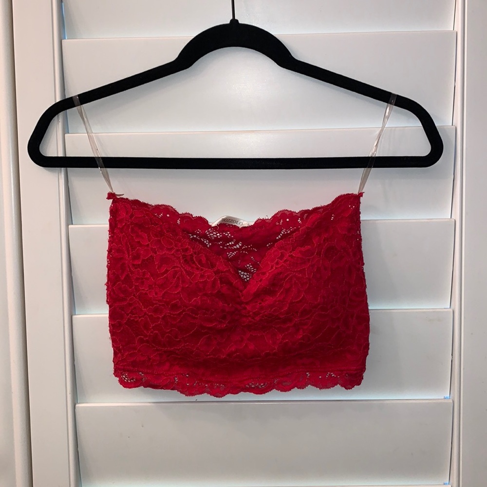 Beautiful Red bra-let or bandeau!!😍